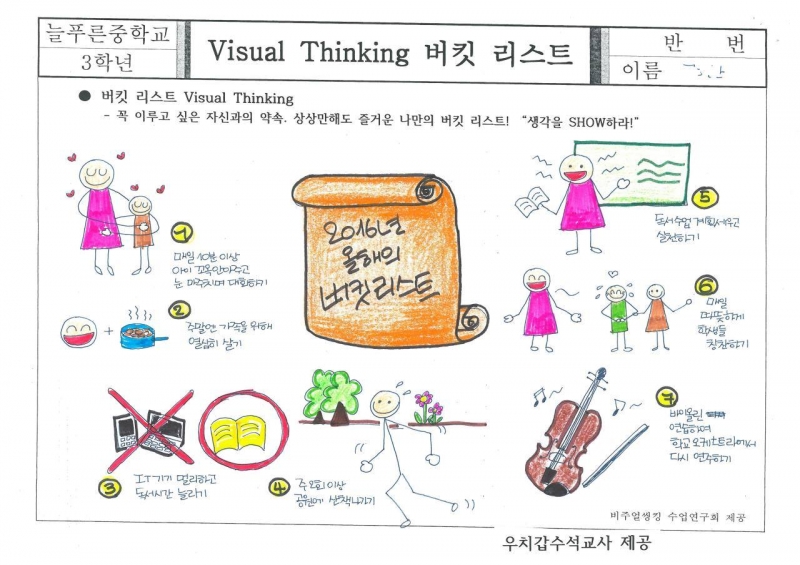 교사의 성장 파트너, 쌤동네 버킷리스트 비주얼씽킹